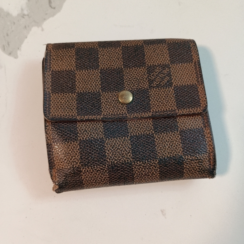 Authentic Louis Vuitton Damier Portefeuille Elise Wallet Purse